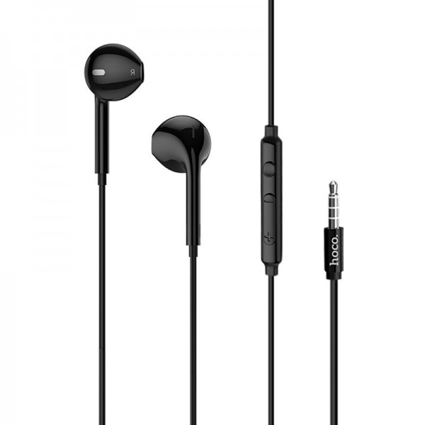 

Наушники проводные Hoco M55 Black + mic + button call answering + volume control