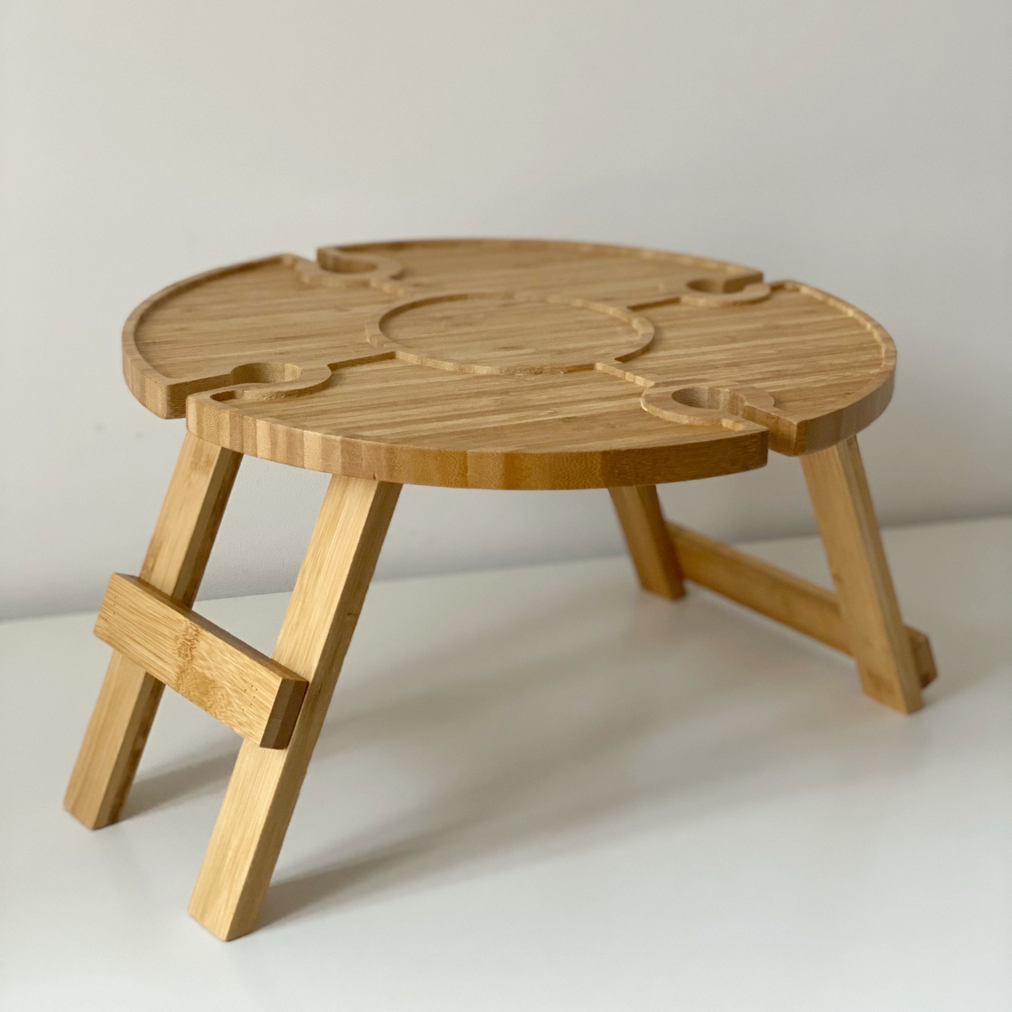 

Складной столик SoulDecor для вина бамбуковый 35 см