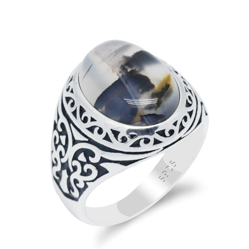 

Срібний перстень з каменем MF 1009ar розмір 20