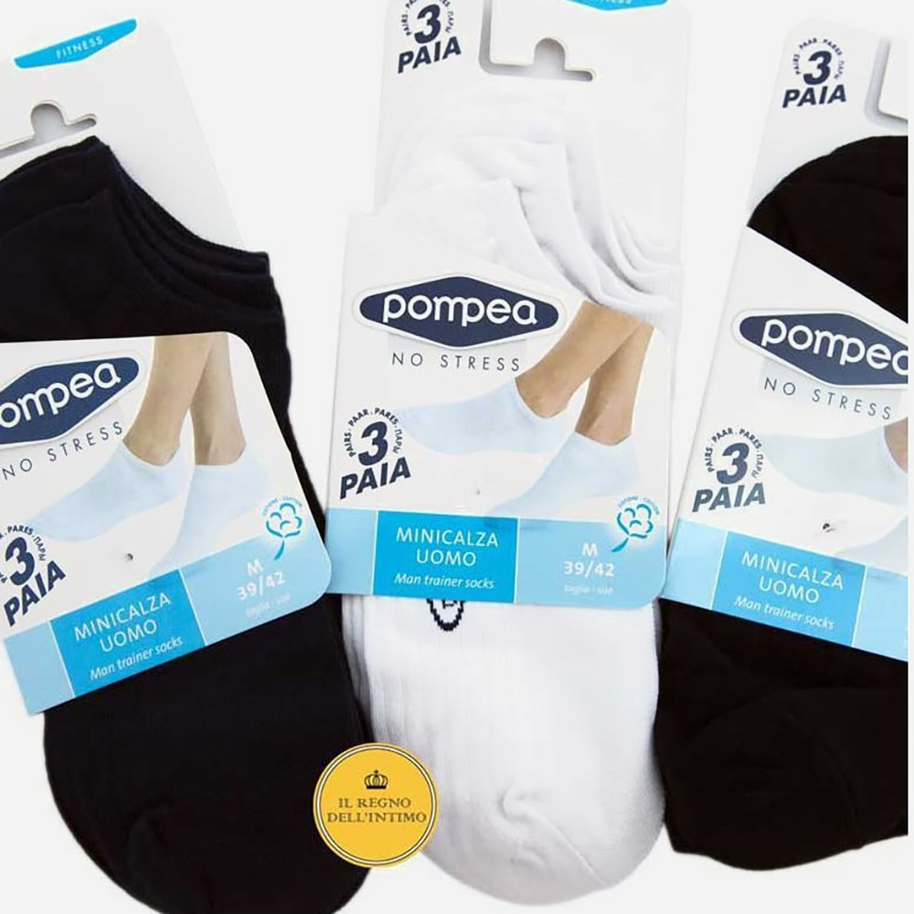 

Носки Pompea Mini Calze 35-38 3 пары Черные