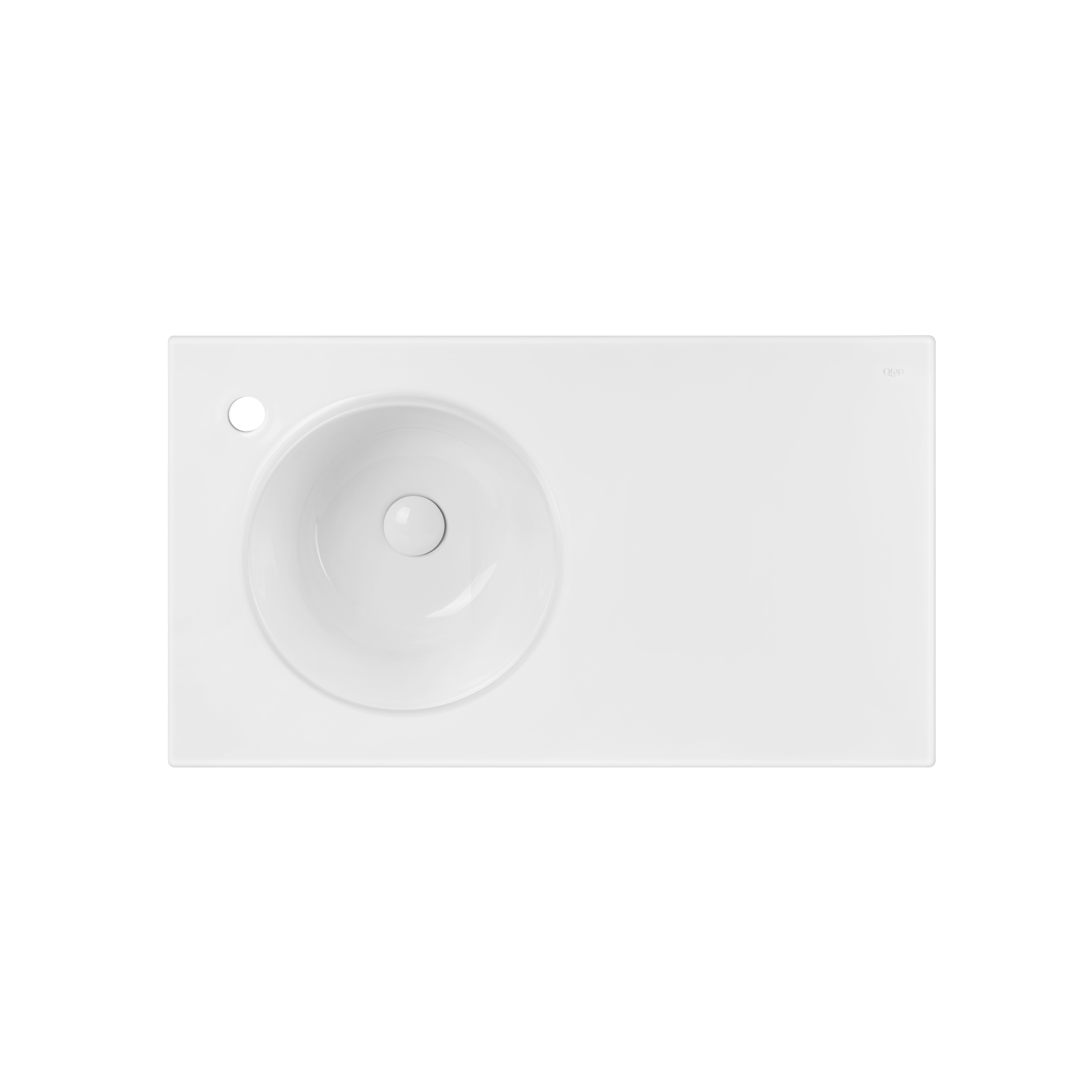 

Раковина Qtap Virgo 800х460х300 White с донным клапаном QT1811FL8130ALLW