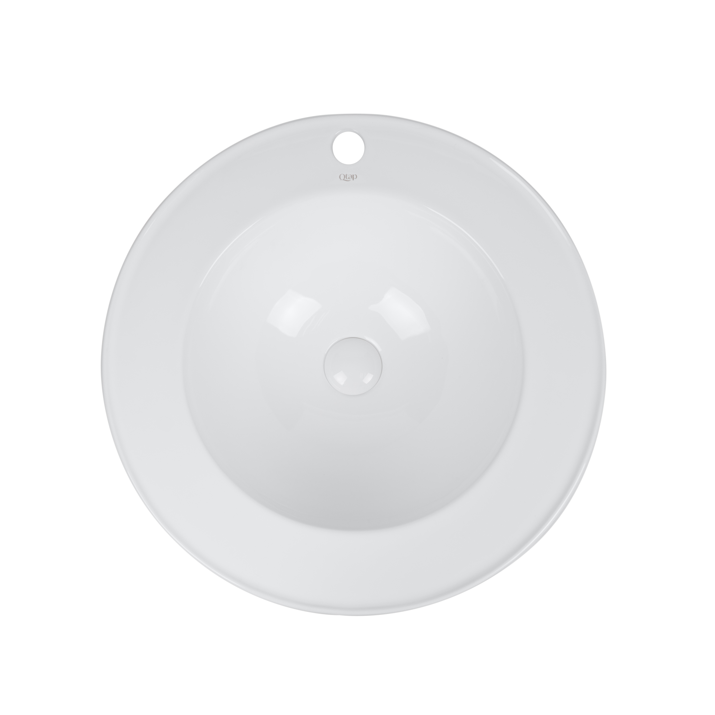 

Раковина Qtap Stork 545x545x180 White с донным клапаном QT15116048W
