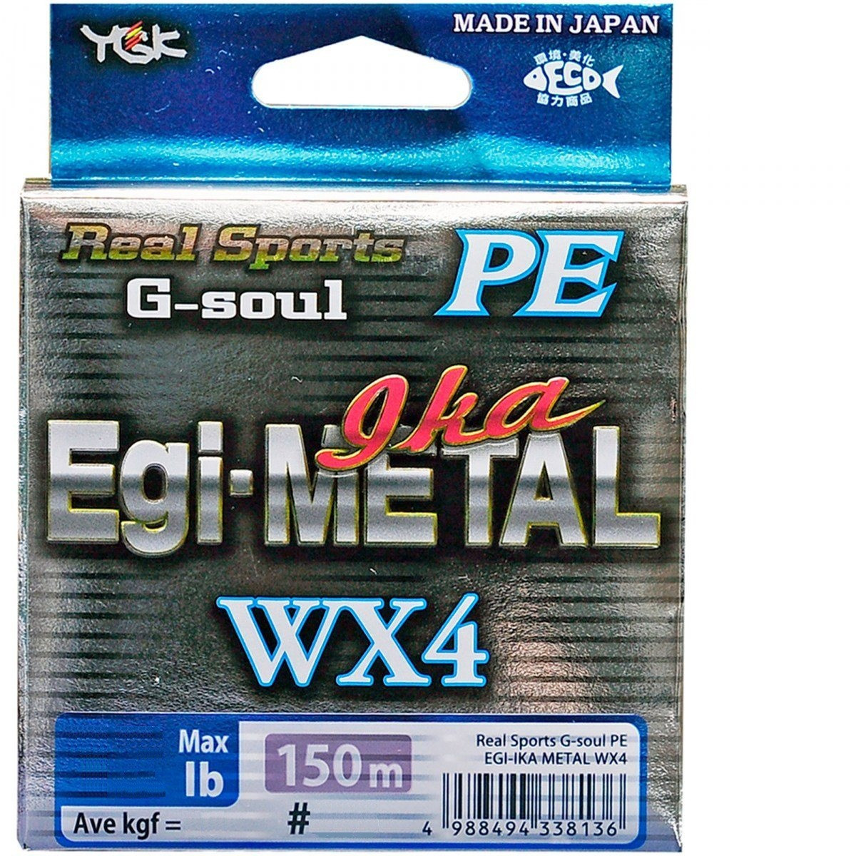

Шнур YGK G-Soul EGI Metal, 150m - multicolor #0.6/0.128mm 12lb/5.4kg