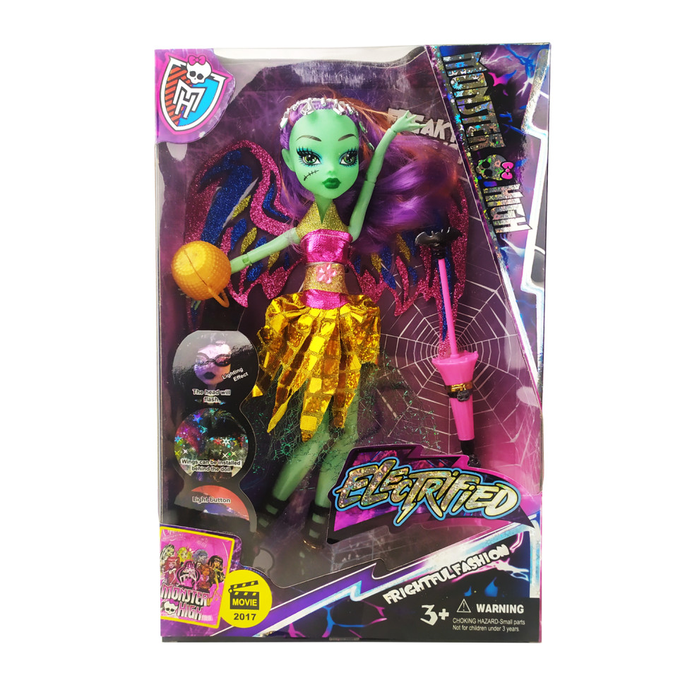 

Детская кукла "MONSTER HIGH" на шарнирах с сумочкой и зонтиком 516-5