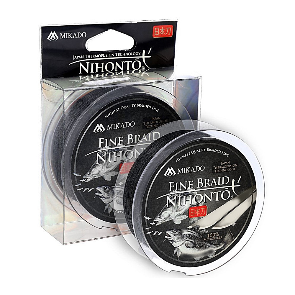 

Шнур Mikado Nihonto Fine Braid 150m 0.10mm 7.7kg black (Z19B-010)