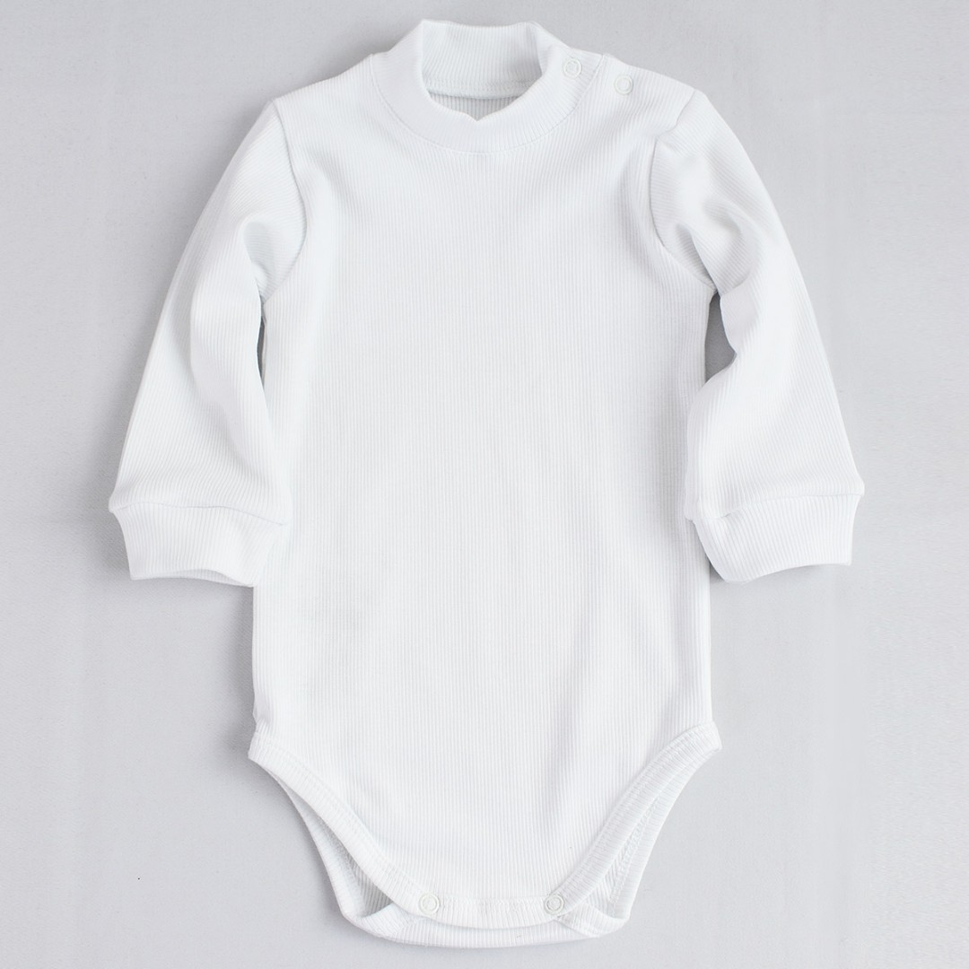 

Боді рубчик з стійкою 62 см. білий BD46-Rubchyk-White-20 Ladan