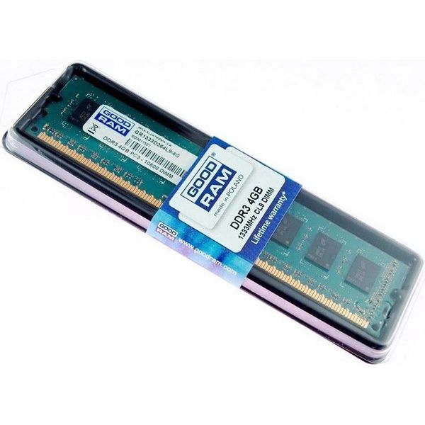 

GOODRAM 4 GB DDR3 1333 MHz (GR1333D364L9S/4G)