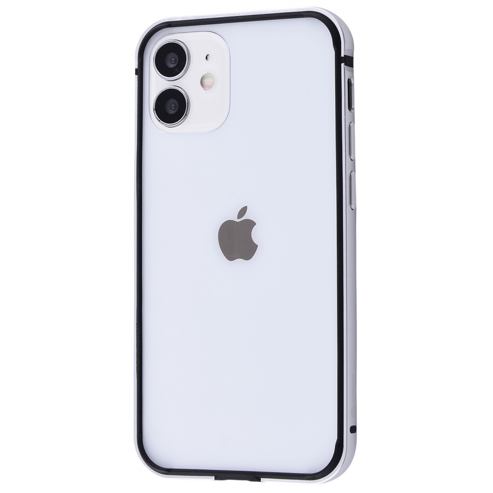 

Чехол Coteetci Bumper Metal iPhone 12 mini silver Металлик
