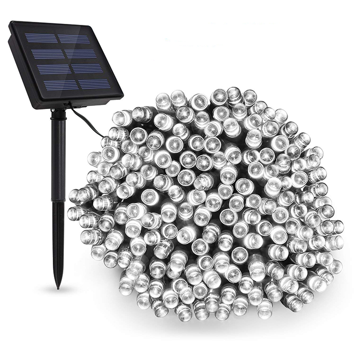 

Гирлянда светодиодная на солнечной батарее 100 LED белый 12м (9006MD)