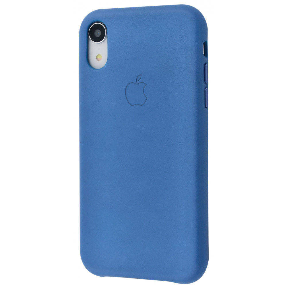 

Чехол с мягкой подкладкой PRC Leather case iPhone Xr cape cod blue Синий