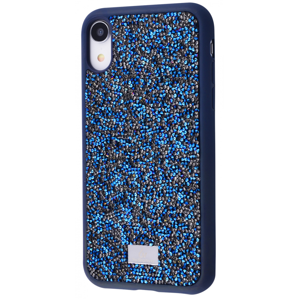 

Чехол с камнями и блёстками Bling World Grainy Diamonds (TPU) iPhone Xr navy Синий