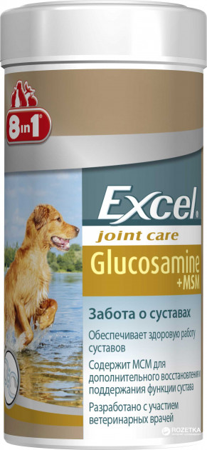 

Глюкозамин для суставов 8 in 1 Pet Products "МСМ" 55тб (2237)