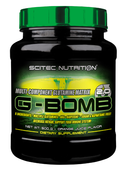 

Глутаминовая аминокислота G-Bomb 500 gr SCITEC NUTRITION розовый лимонад