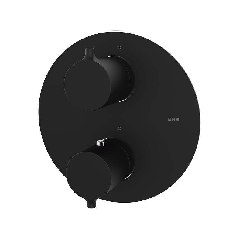 

Змішувач Time Black з термостатом, для душу, чорний матовий (47130472) TM GRB