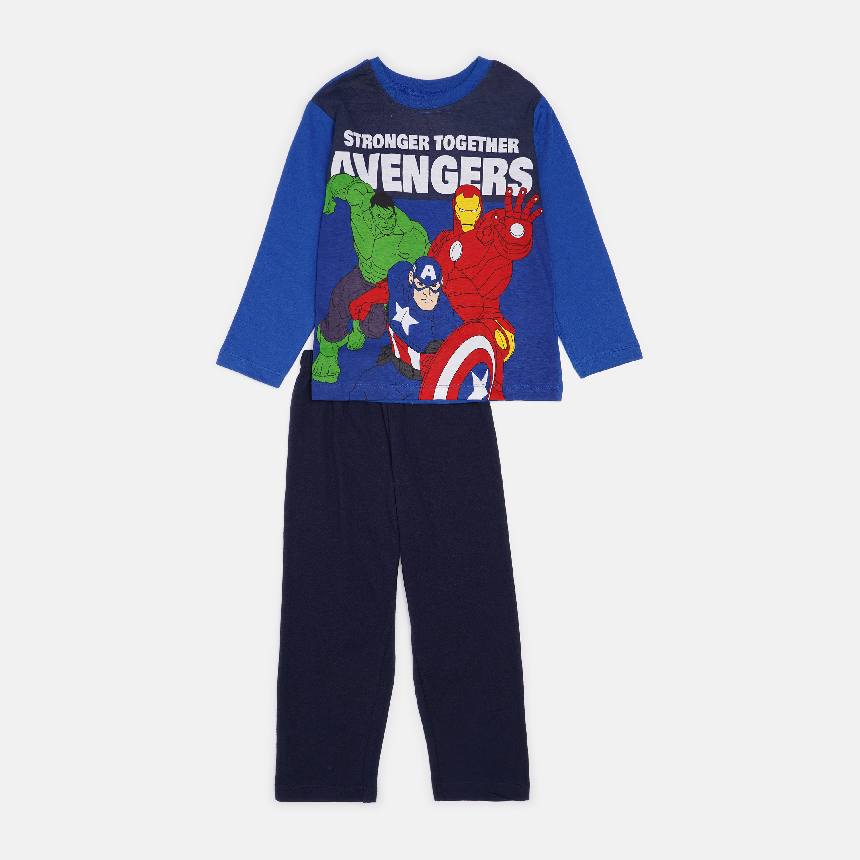

Пижама (футболка с длинным рукавом + штаны) Disney Avengers C HU2111 134-144 см Синяя