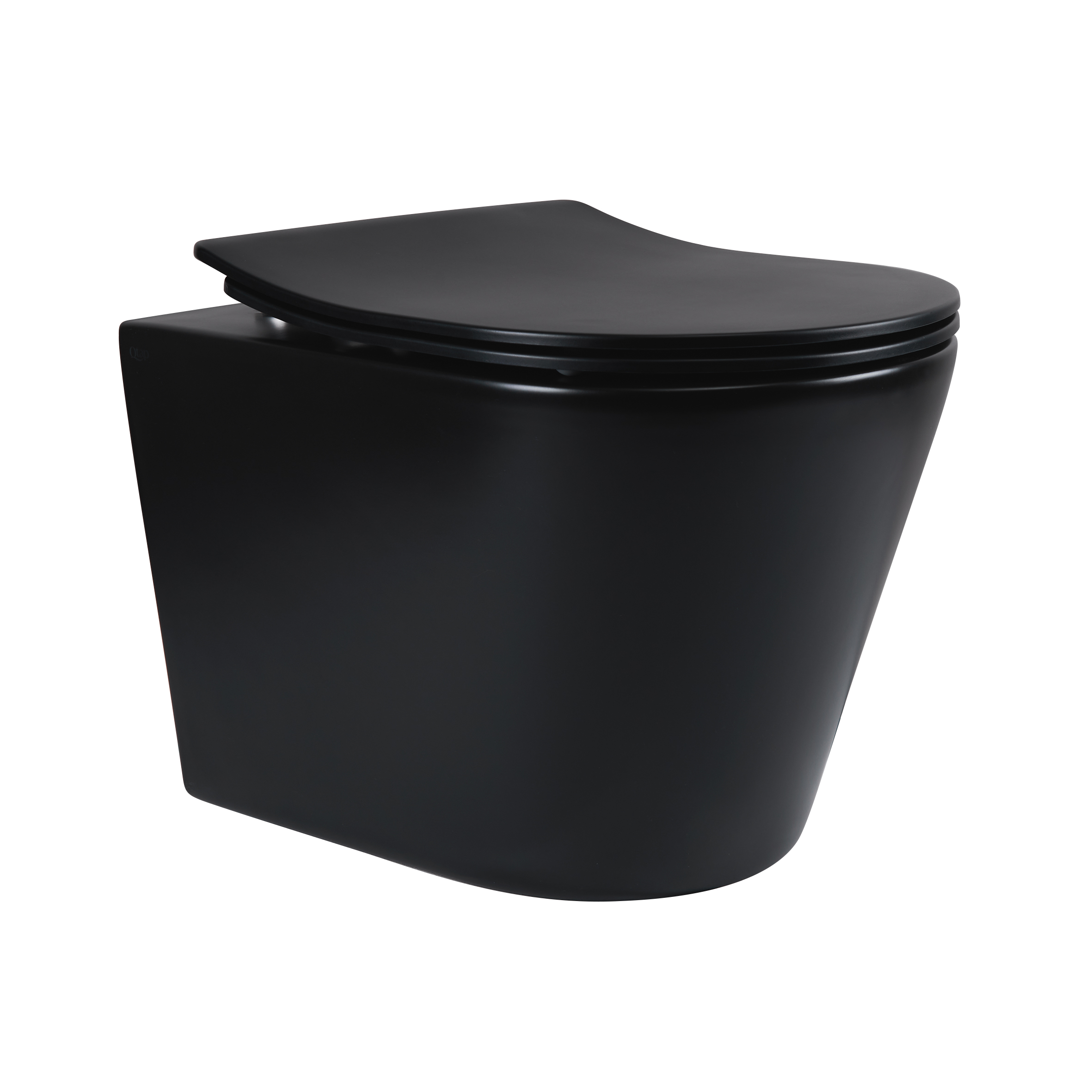 

Унітаз підвісний Qtap Scorpio безобідковий з сидінням Slim Soft-close QT1433053ERMB
