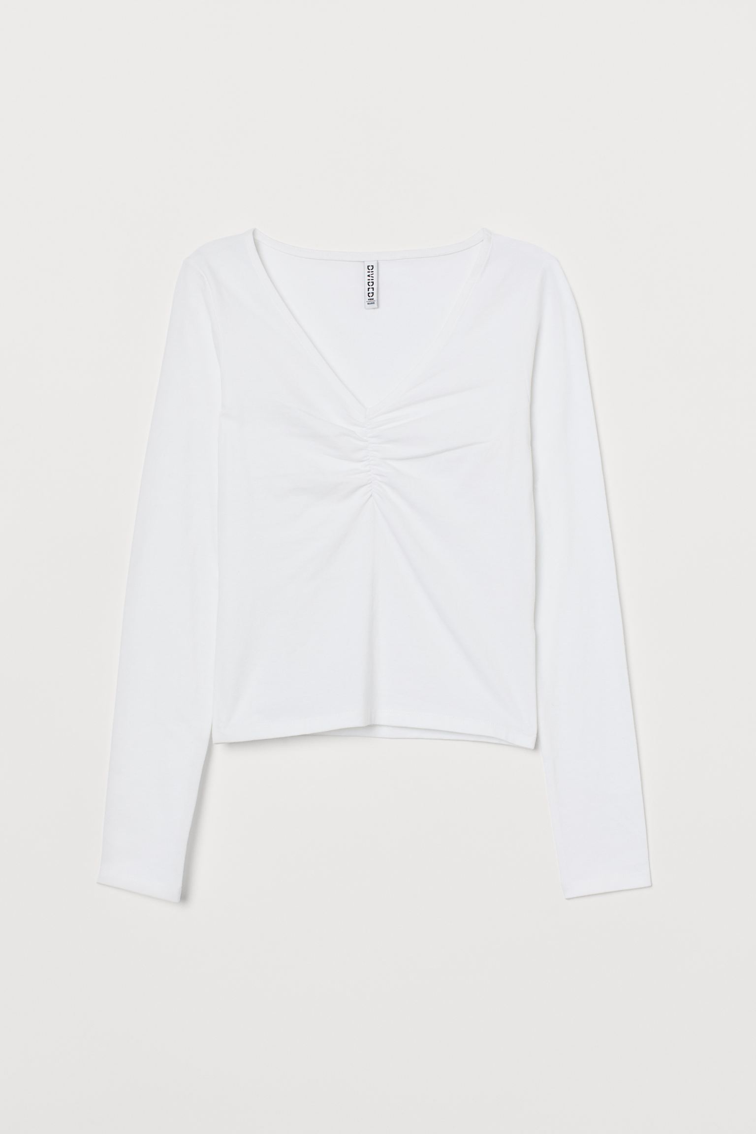 

Лонгслив H&M  белый 911801673, Лонгслив H&M L белый 911801673