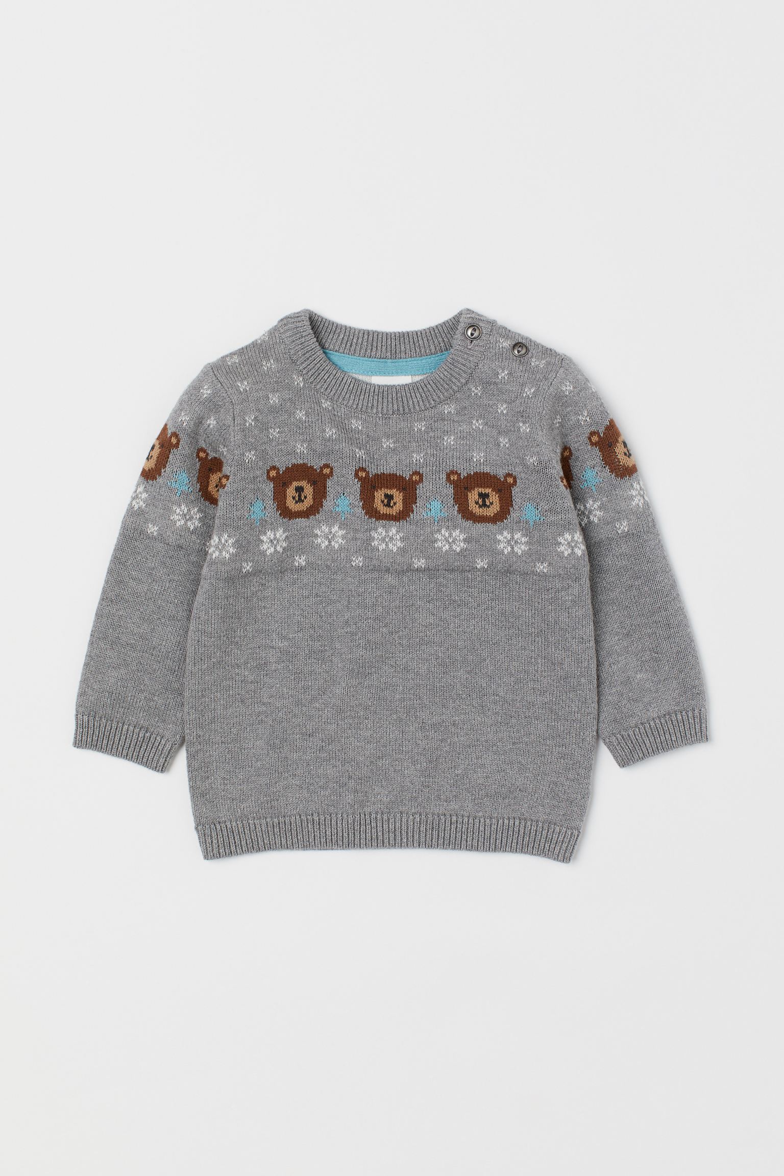 

Джемпер H&M 68см серый мишка 711745696