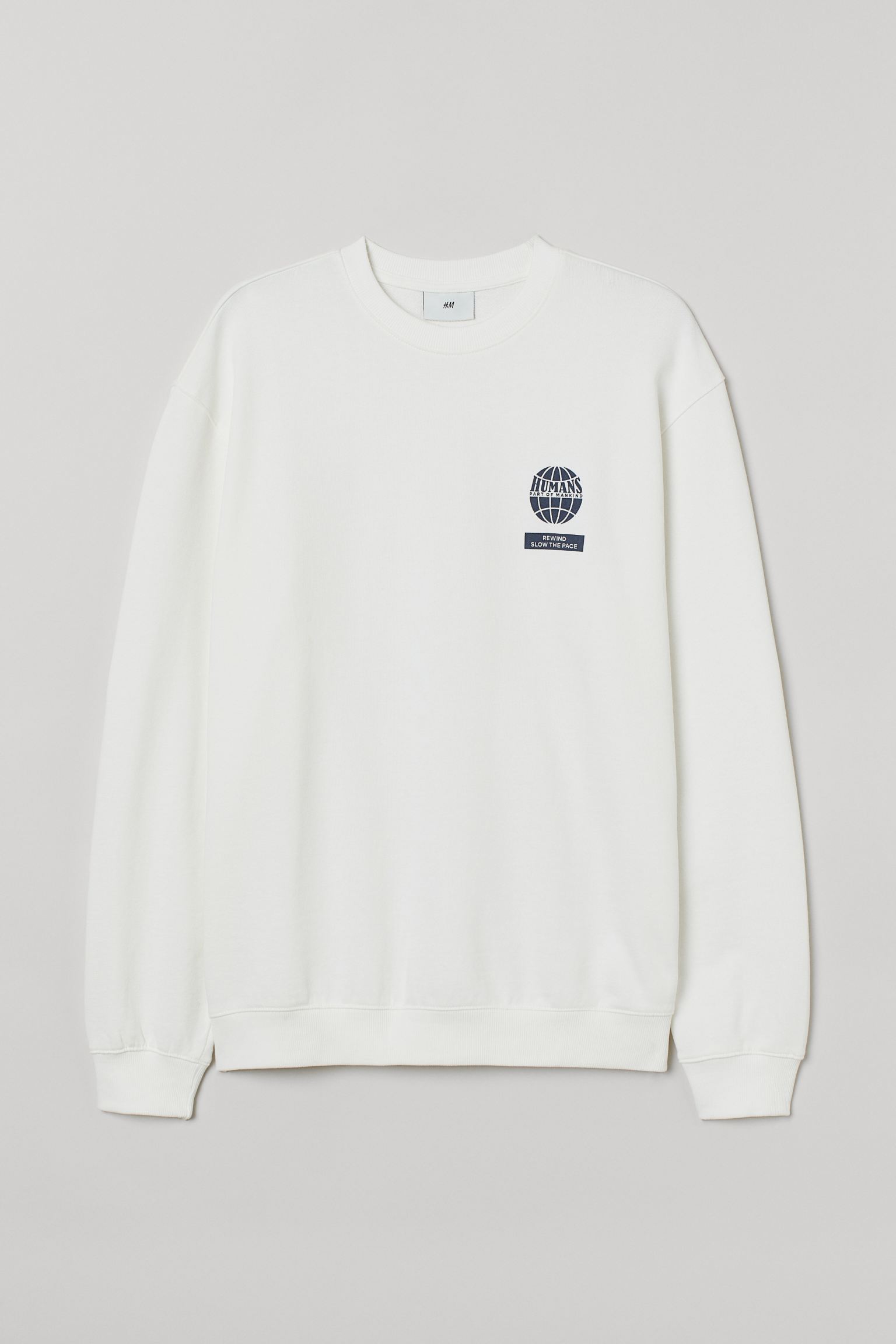 

Свитшот H&M  белый 811951262, Свитшот H&M XL белый 811951262