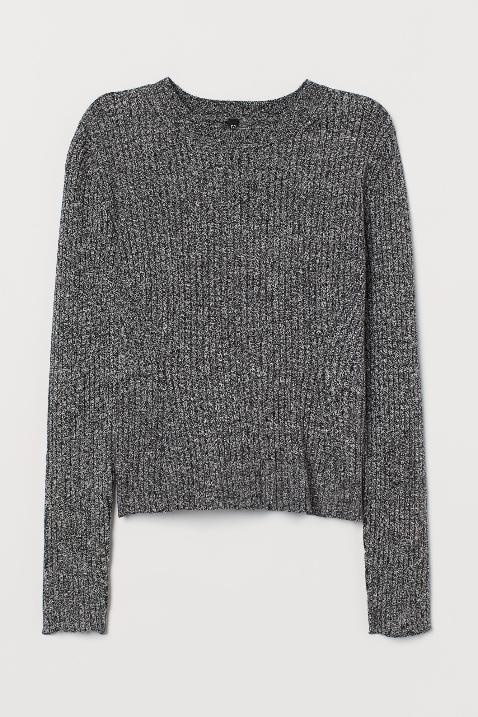 

Джемпер H&M L темно серый меланж 911574109