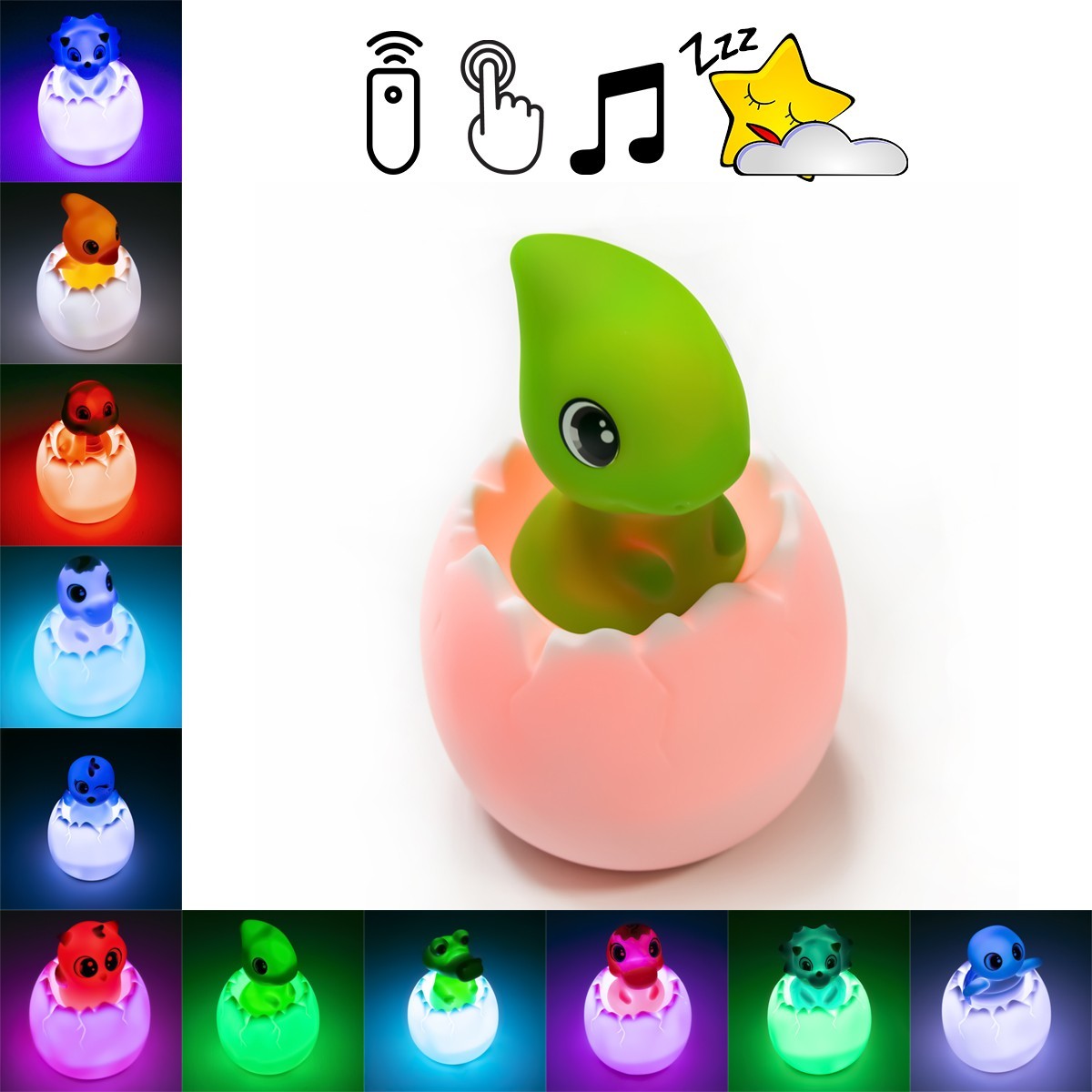 

Детский светильник Egg Ball Animal World LED игрушка ночник с пультом "Паразауролоф" (1008895-Other-2)