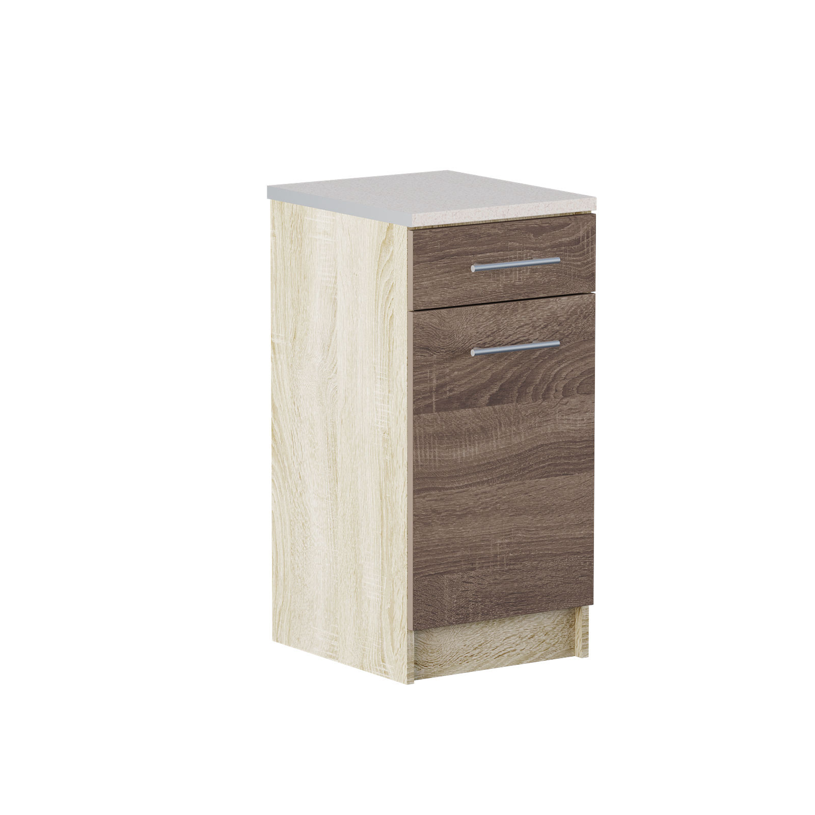 

Кухонный модуль Эко Низ ящик 400 со столешницей Комби Дуб Сонома Трюфель 40х46х85 см