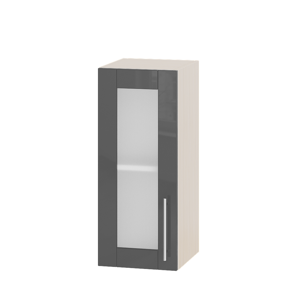 

Кухня Модерн Эверест модуль Верх Витрина ВВ01-300 Гранит Глянец - Дуб молочный 30х30х72см