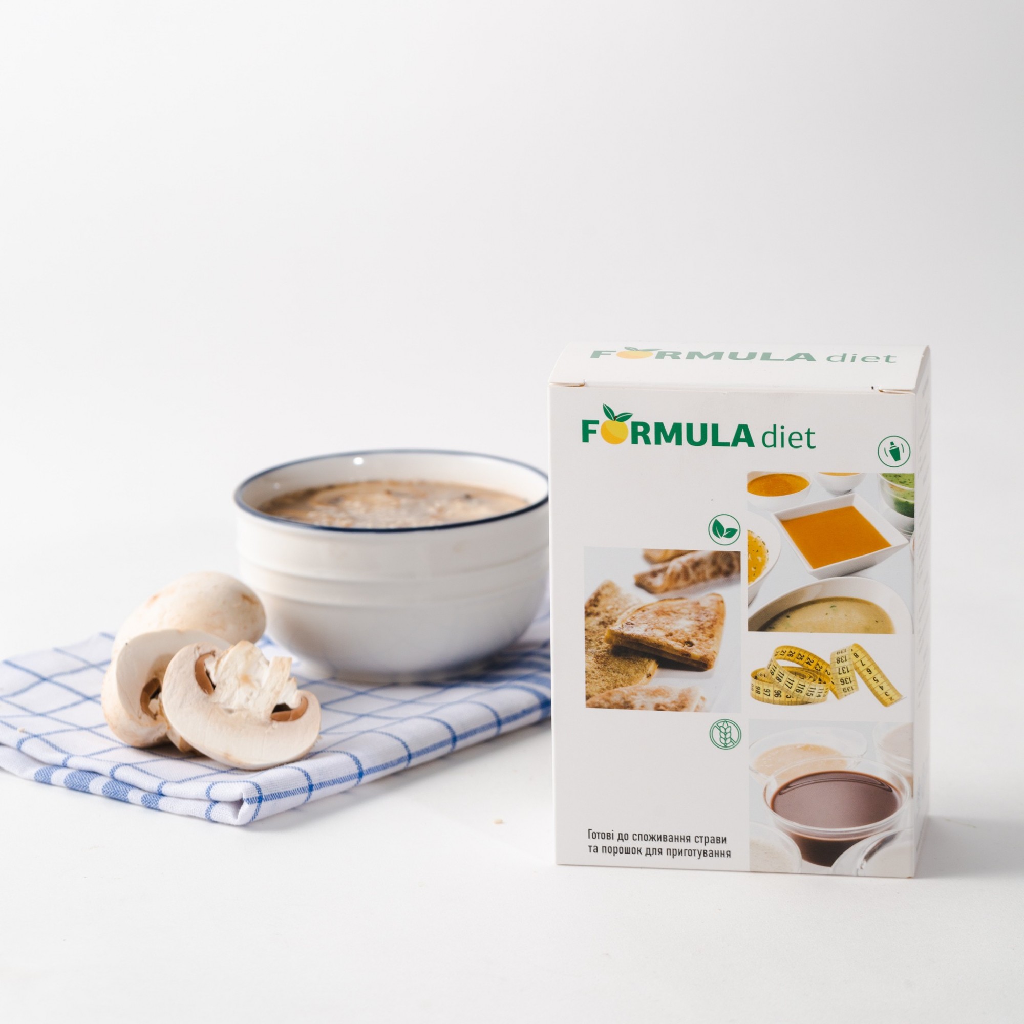 

Высокобелковый крем-суп FORMULA diet с вкусом грибов для кето диеты 7 саше/25г