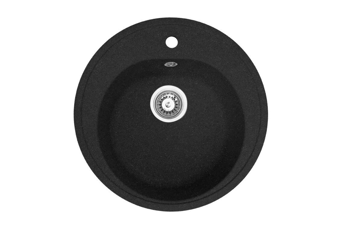 

Кухонная гранитная мойка AKVATIKA №007 D-500 антрацит