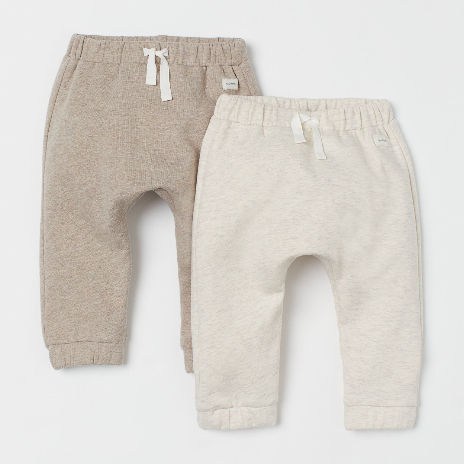 

Штанишки H&M 1211-786482 56 2 шт Светло-бежевый/Меланж