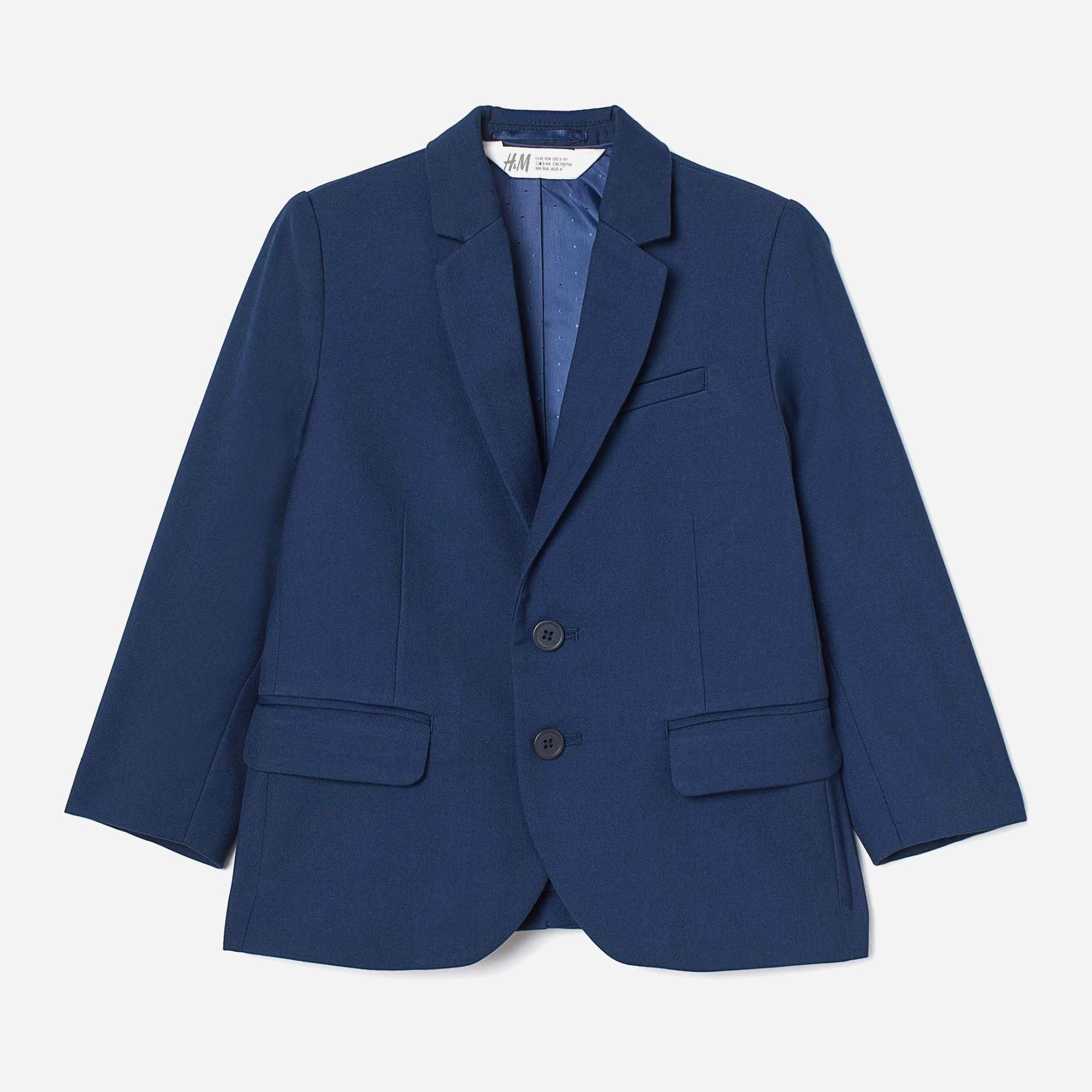 

Пиджак H&M 6305428 164 см Темно-синий