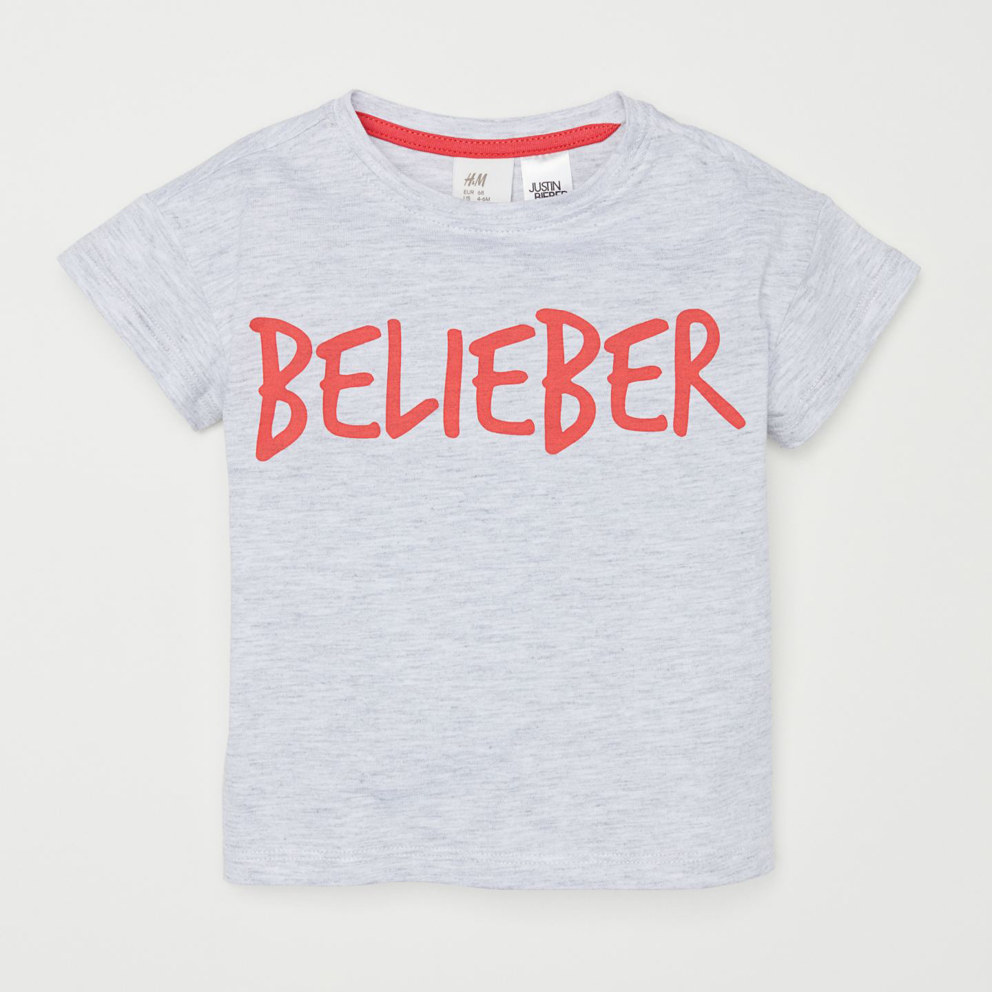 

Футболка H&M 711-576568 80 см Серый/Меланж