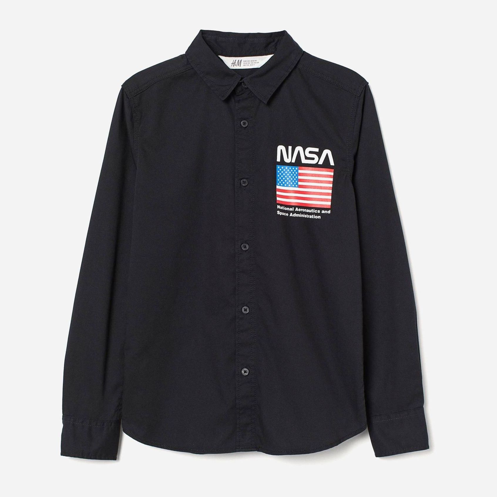 

Рубашка H&M 711-780824 134 см Черная