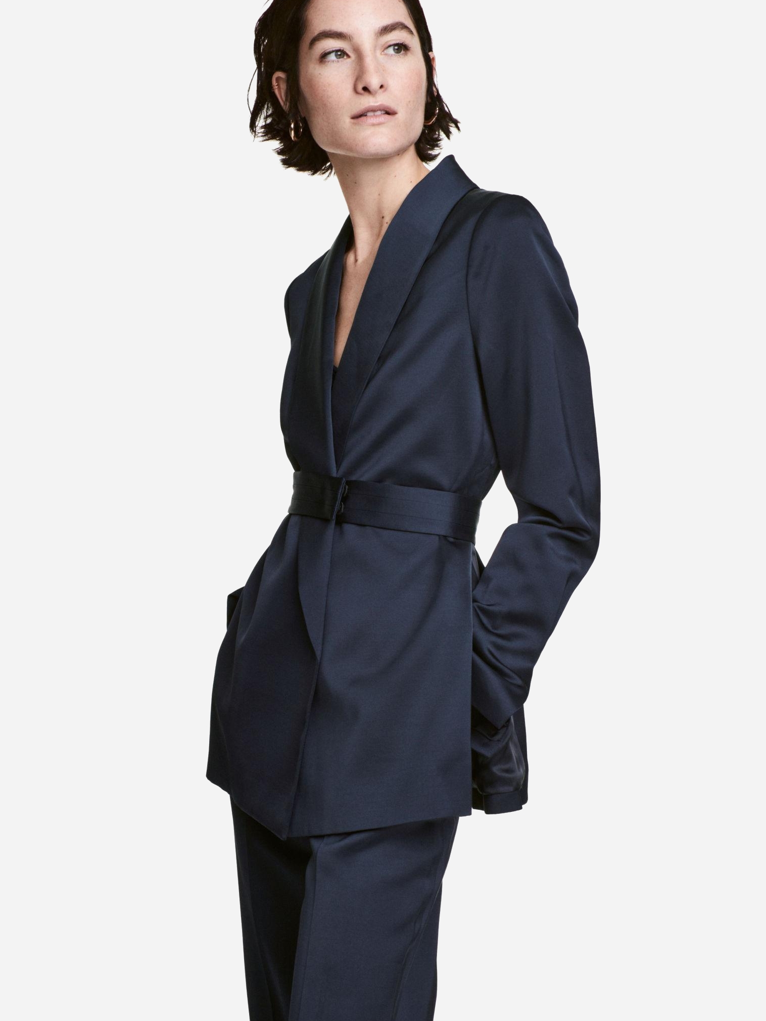 

Пиджак H&M XAZ152404JWEW  Темно-синий, Пиджак H&M XAZ152404JWEW 40 Темно-синий