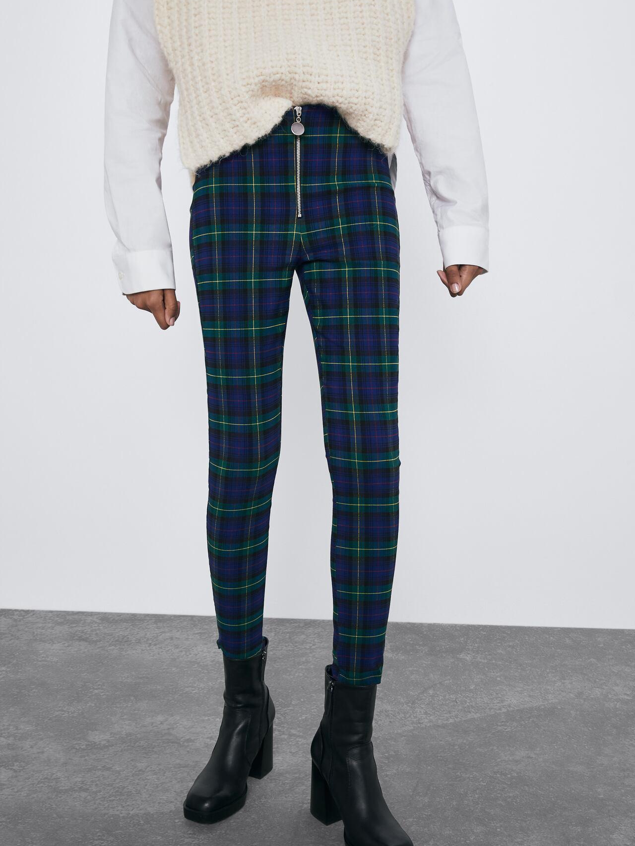 

Брюки Zara XAZ264349PIGZ S Синие с зеленым
