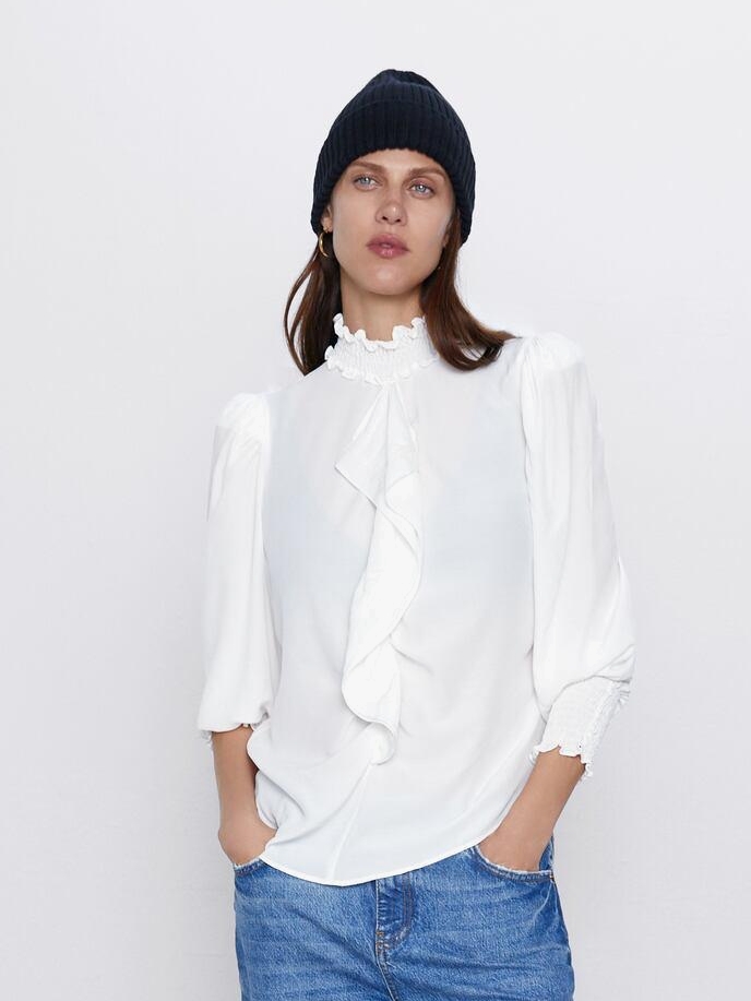 

Блузка Zara XAZ239882RSYF XS Белая