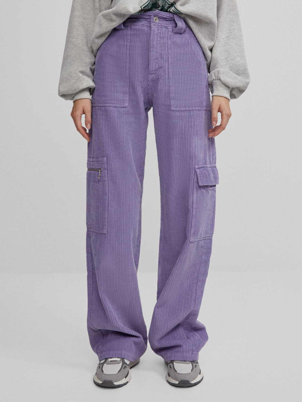 

Брюки Bershka XAZ294875LTFP  Сиреневые, Брюки Bershka XAZ294875LTFP 32 Сиреневые