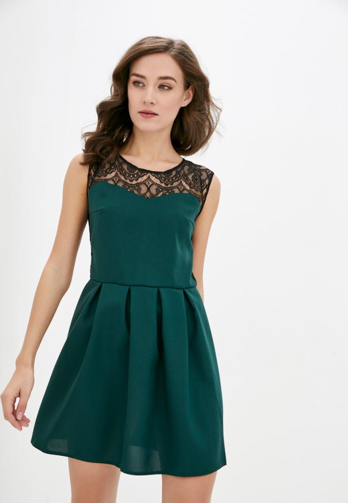 

Женское коктейльное мини-платье с гипюром Подіум 21353-DARKGREEN  Зеленый, Женское коктейльное мини-платье с гипюром Подіум 21353-DARKGREEN XL Зеленый