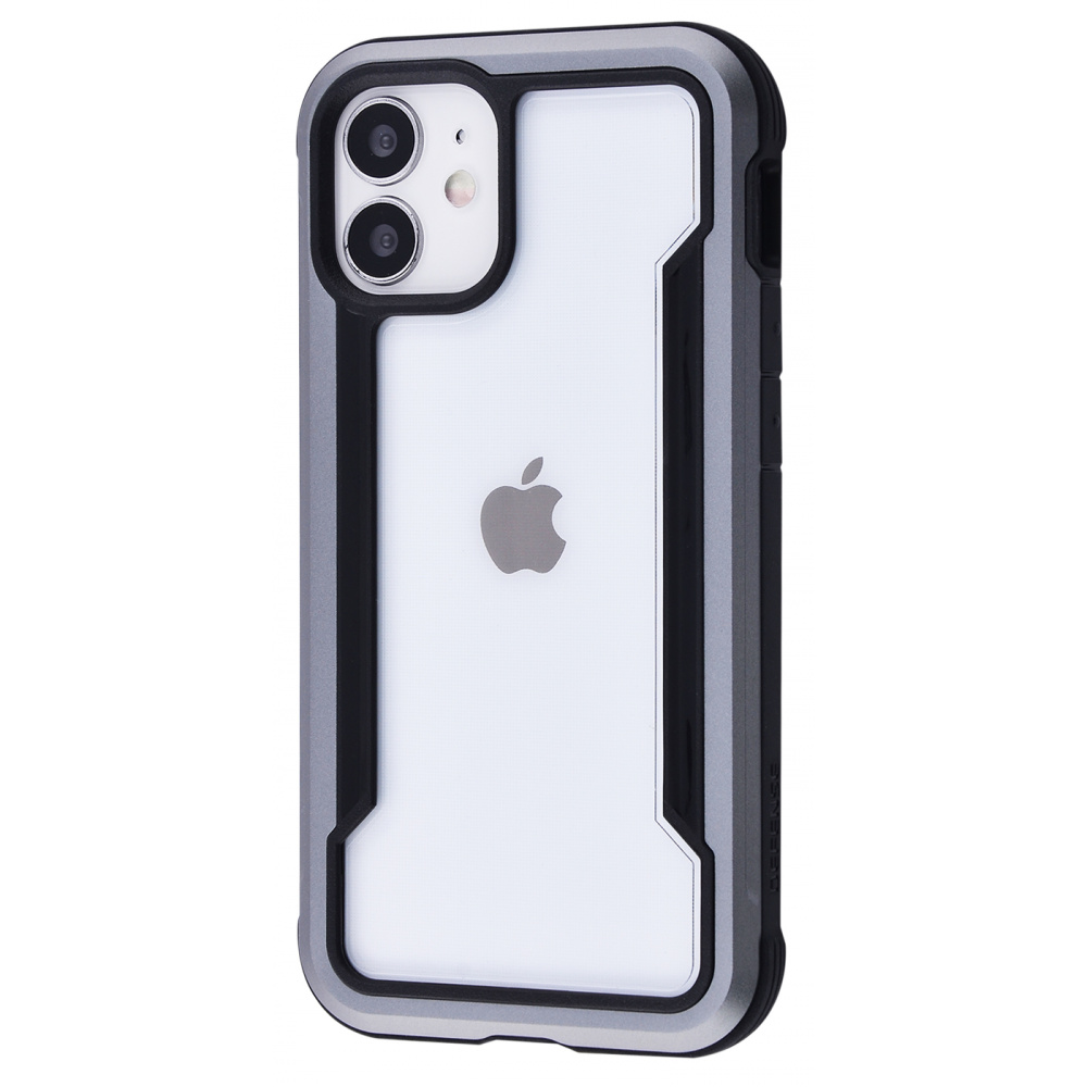 

Чехол противоударный Defense Shield Series (Metal+PC+TPU) iPhone 12 mini gray Серый