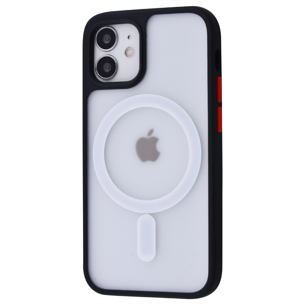 

Чехол с поддержкой magsafe PRC Shadow Matte Case with MagSafe (PC+TPU) iPhone 12 mini black Черный
