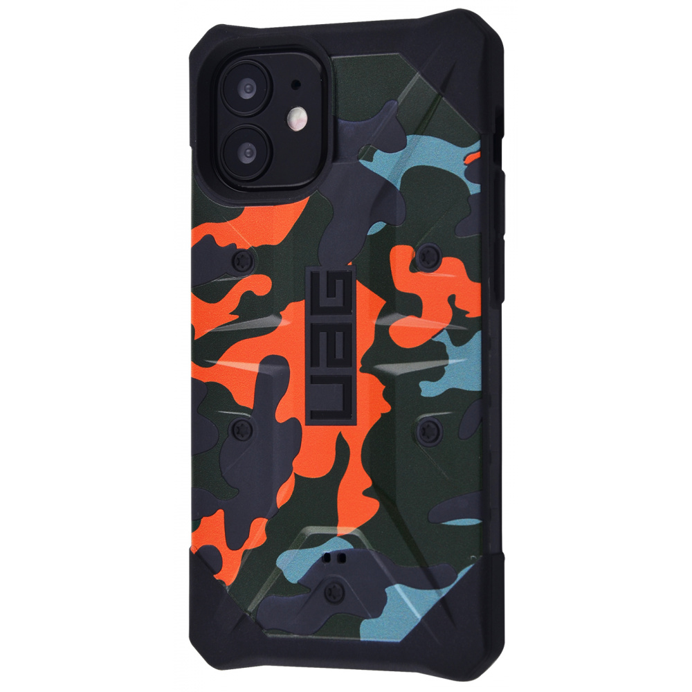

Чехол противоударный UAG Pathfinder (Anti Fall) iPhone 12 mini green/orange Зеленый Оранжевый