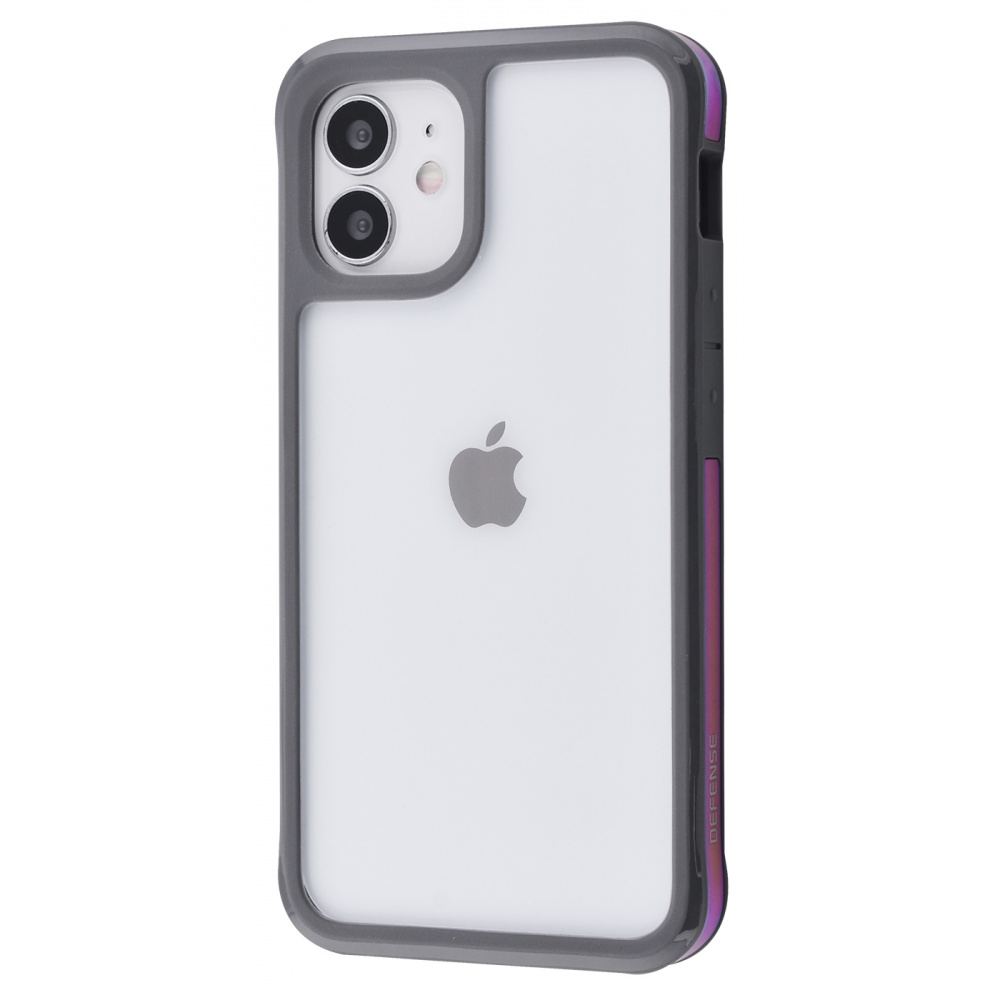 

Чехол противоударный Defense Live Series (TPU+Metal) iPhone 12 mini gray Серый