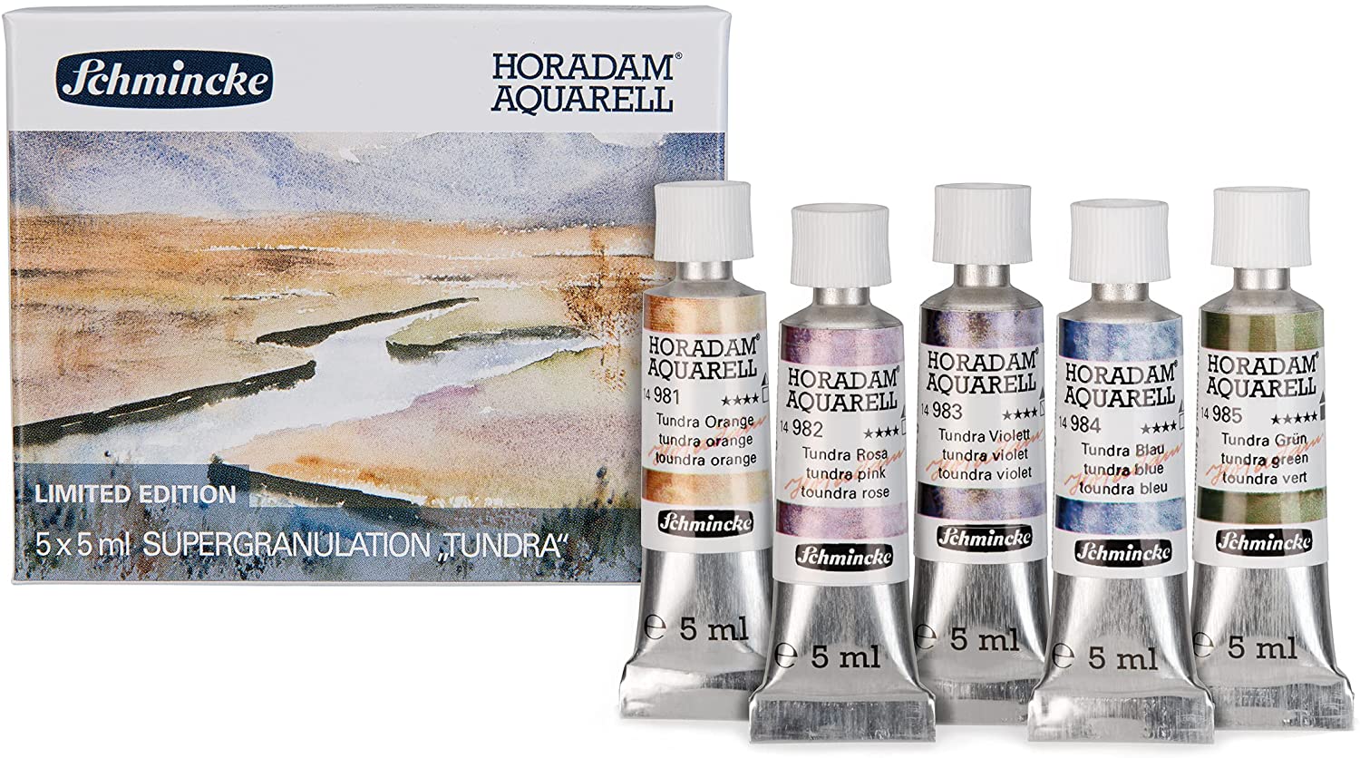 

Набор акварели Schmincke Horadam Aquarell Tundra с эффектом супергрануляции, 5х5 мл
