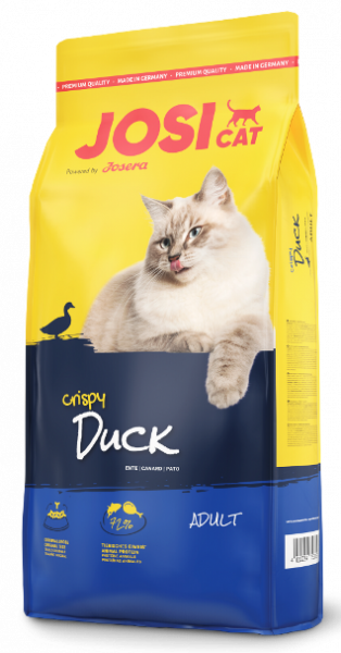 

Корм для котов JosiCat Crispy Duck 10 кг (Утка+Рыба)