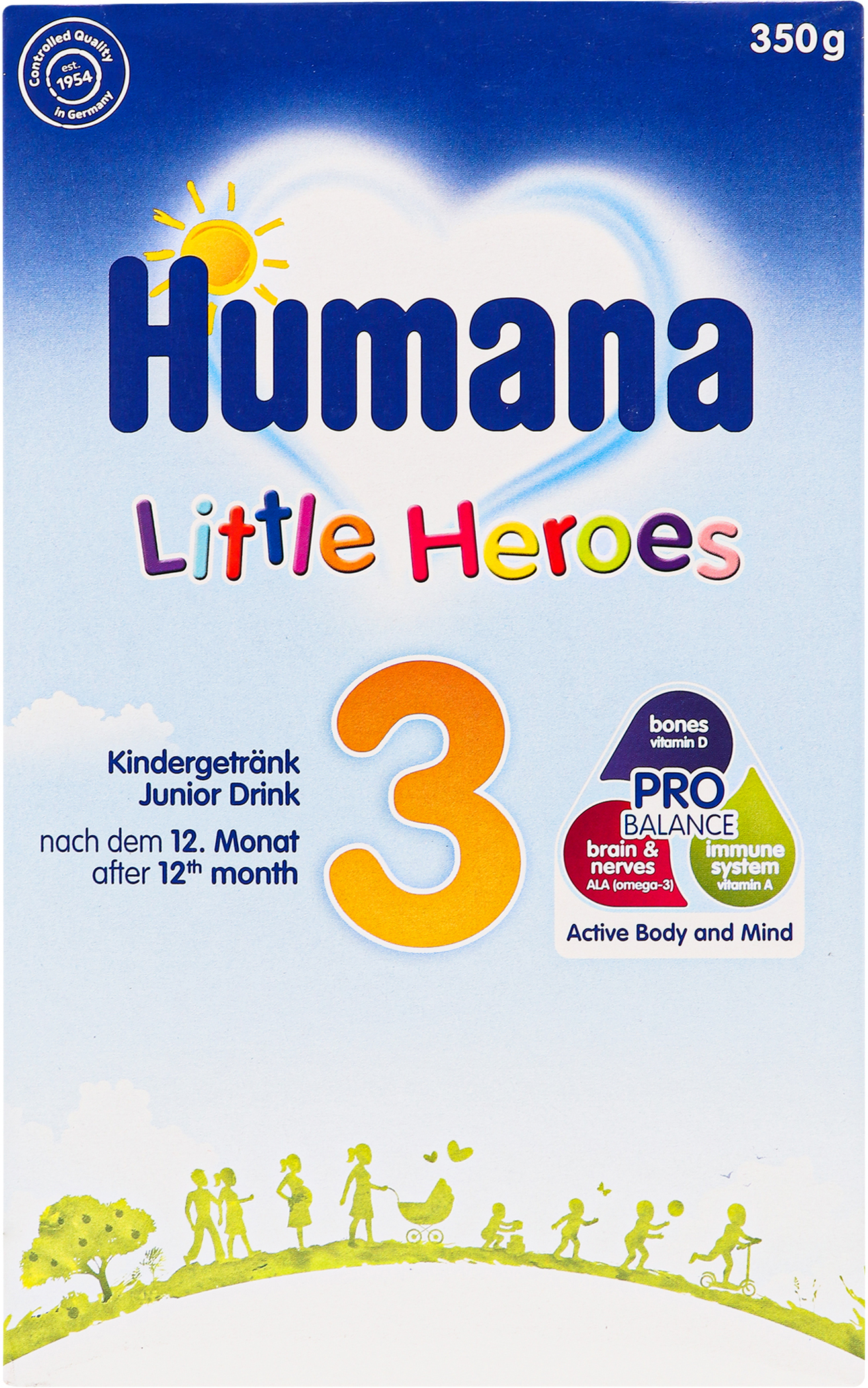 

Молочная сухая смесь Humana Little Heroes 3 350 г (4031244705167)