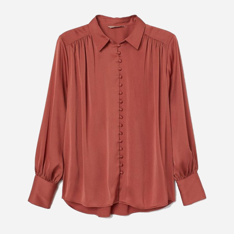 

Рубашка H&M 0823802 3XL Теракотовая
