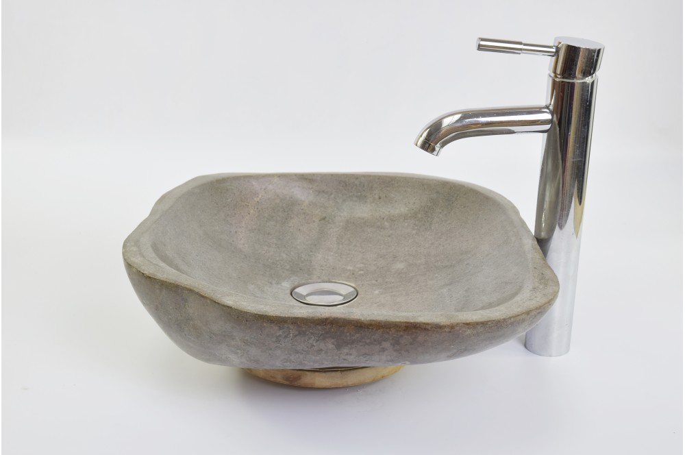 

Умивальник із каменю RIVER STONE Industar s20-4099-1 42 х 38 см Асиметрична