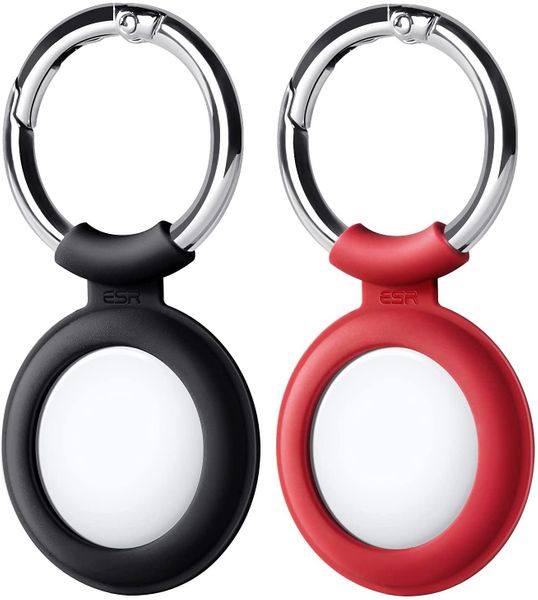 

Силиконовый брелок с кольцом для AirTag ESR Cloud Tag Keychain (2шт) - Black/Red
