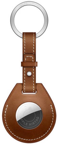 

Кожаный брелок для AirTag WIWU Hermes Keyring - Brown