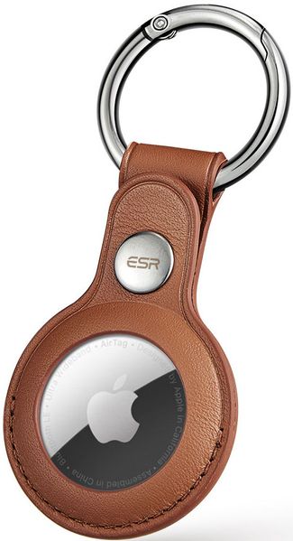 

Кожаный брелок с кольцом для AirTag ESR Metro Tag Keychain - Brown